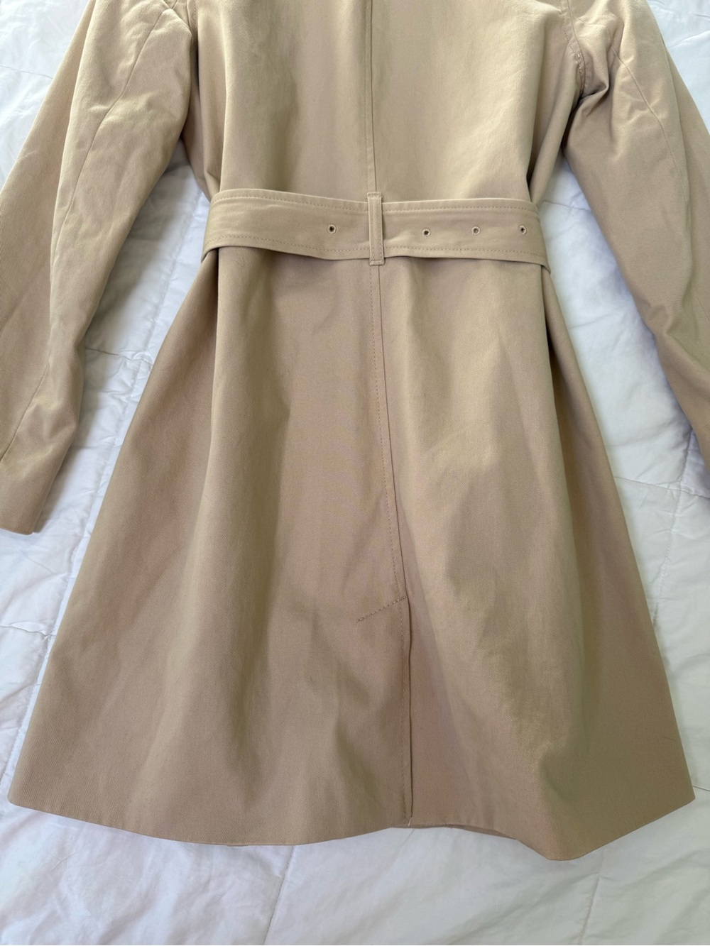 XS J. Crew Double-Breasted Trench Coat in Beige - Picture 15 of 16